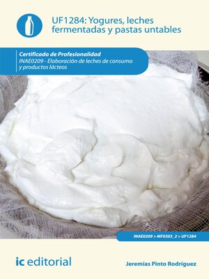 cover image of Yogures, leches fermentadas y pastas untables. INAE0209